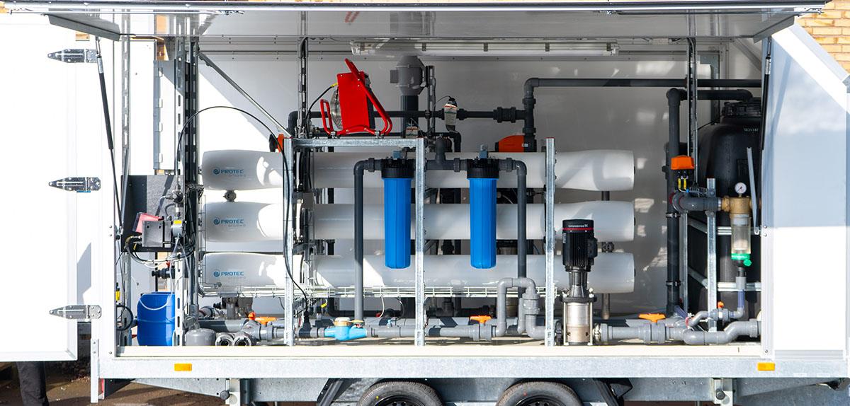 Water treatment in container from Eurowater