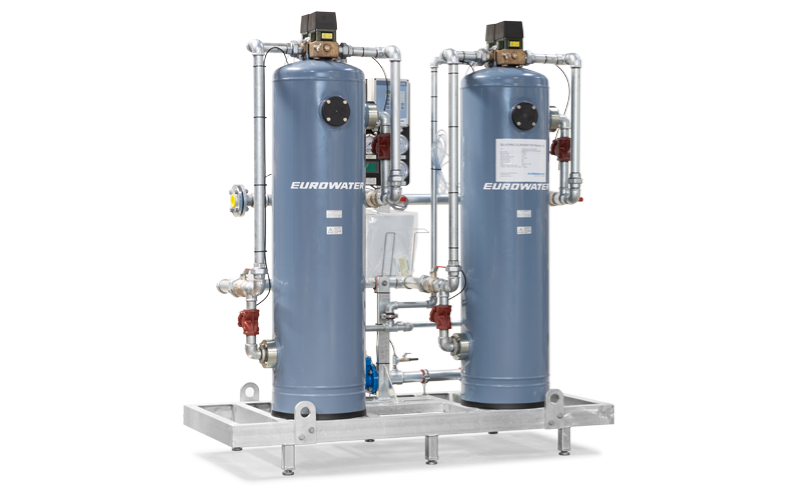 Mobile water treatment for water softening